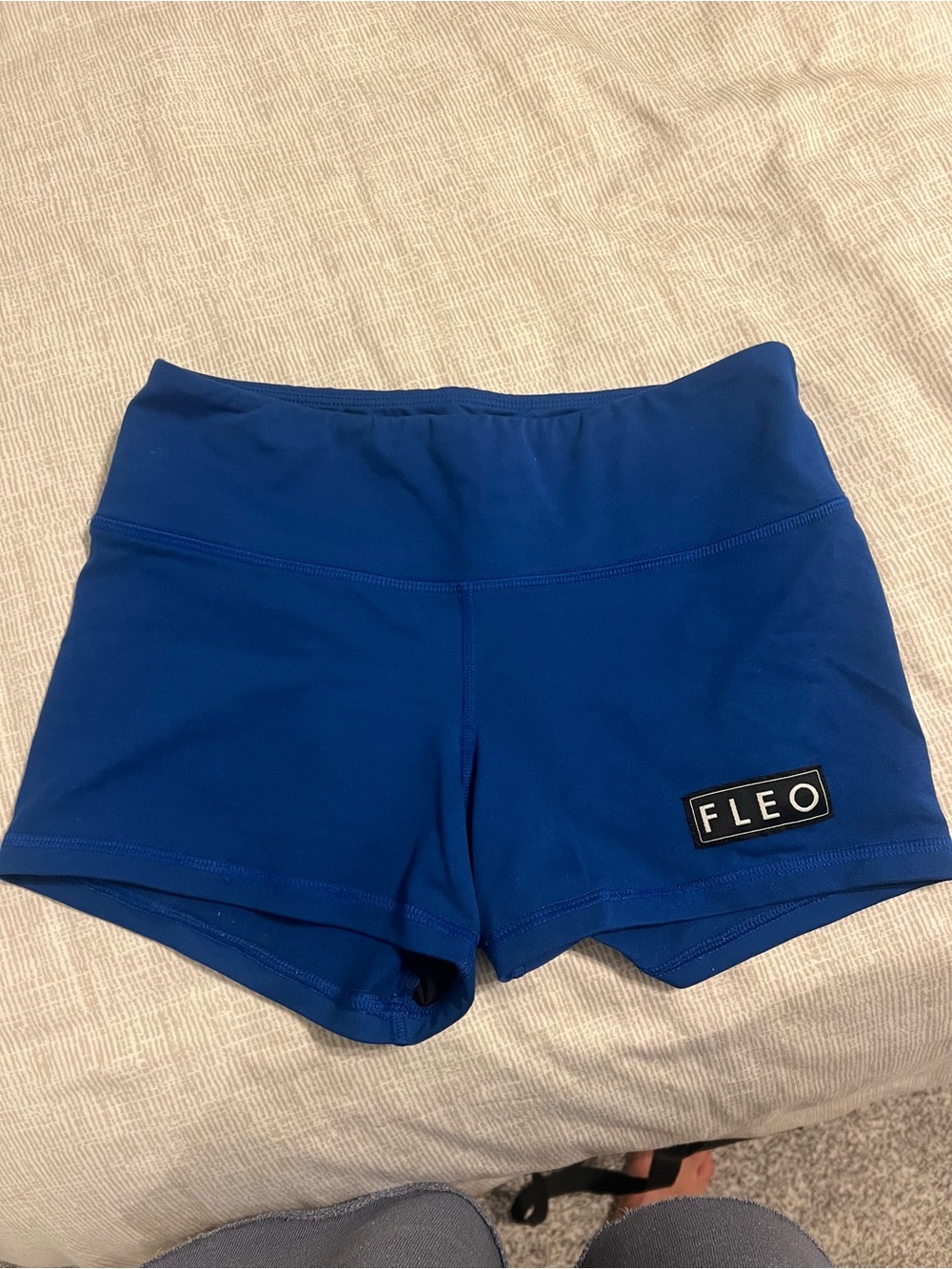 Fleo Women's Royal Blue High-Waist Bike Shorts